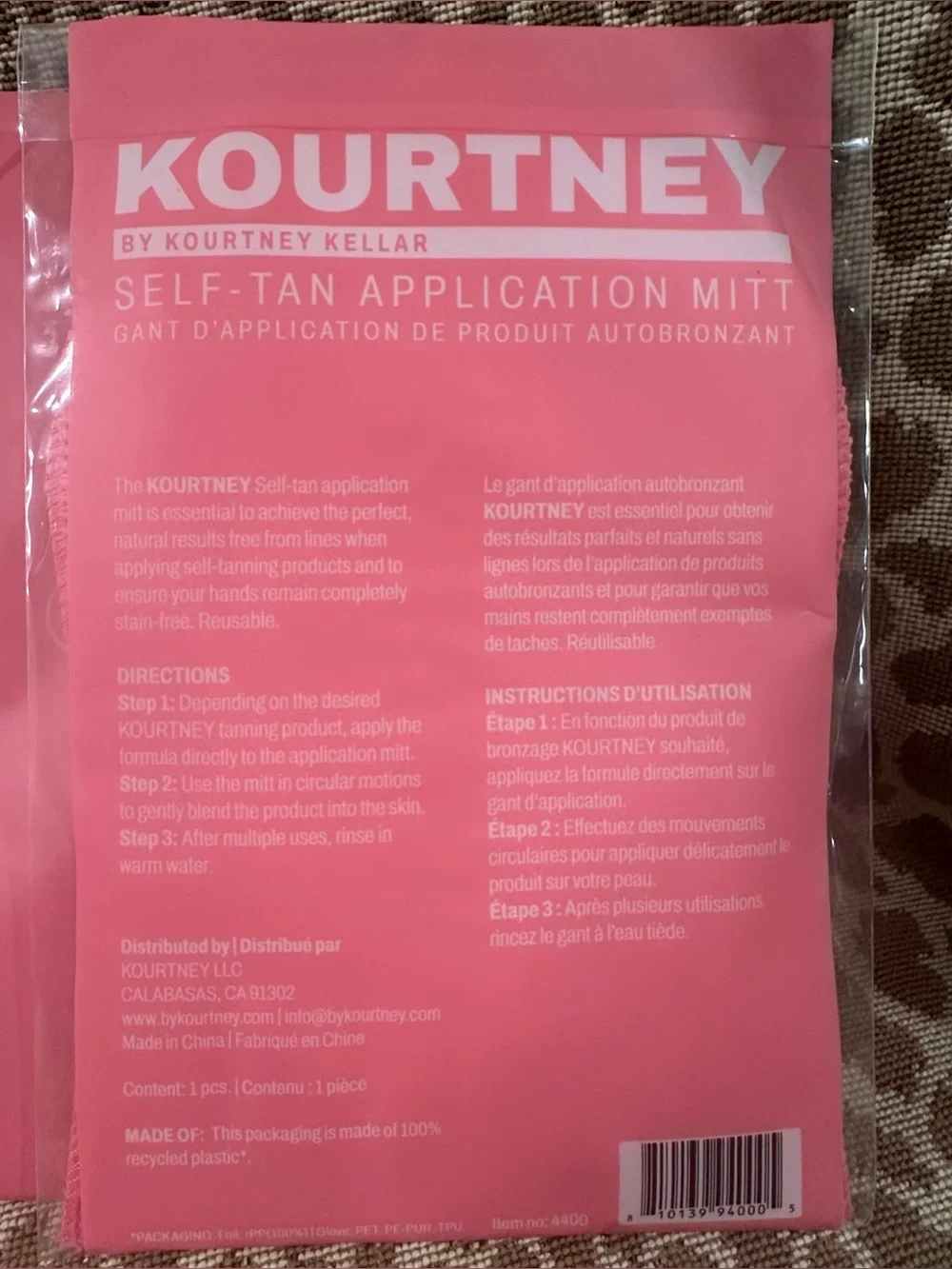 Lot of 5 Kourtney Kellar Tan~3 Clear Self-Tan Drops(1.52oz Ea) +2 Self Tan Mitts